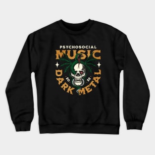 dark skull and snake v1 Crewneck Sweatshirt